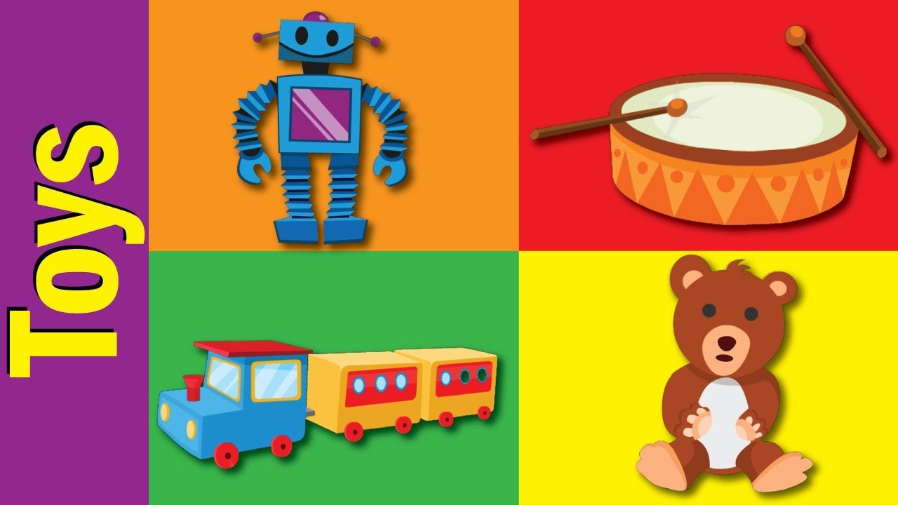 Toys Vocabulary in English | Toys words | Fun Kids English