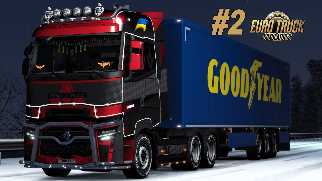 ETS 2 1.43 | Frosty Winter Mod | Дальняк по Европе #2 | DLC Scandinavia