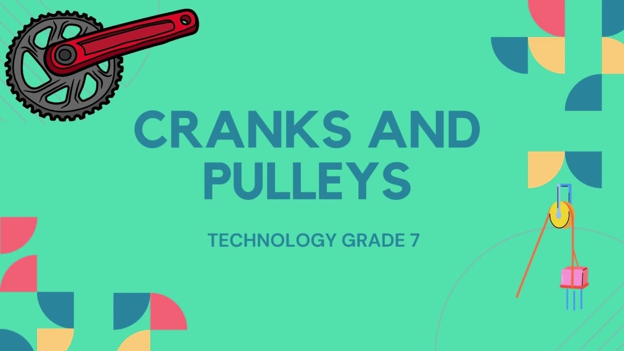 ⚙️ Technology Grade 7 | Cranks and Pulleys Explained! 🚲🛠️