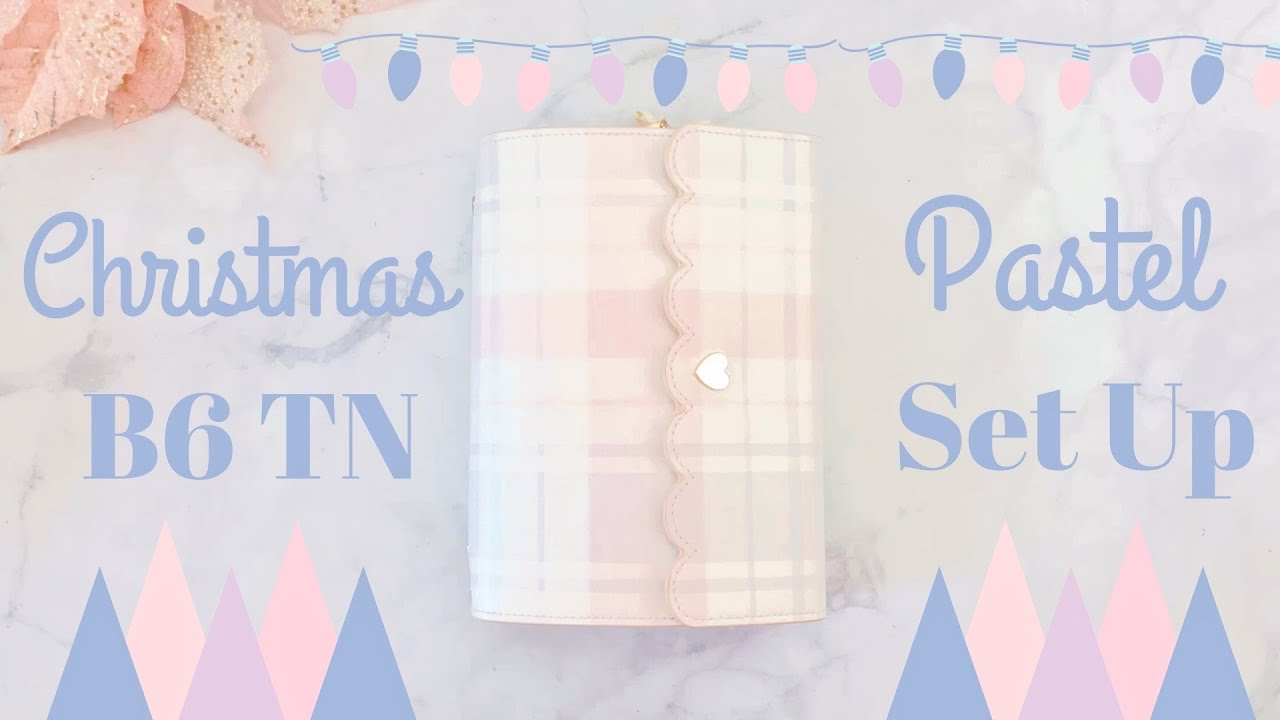 Holiday Christmas B6 Planner Set Up Using Simply Gilded Sticker Album!