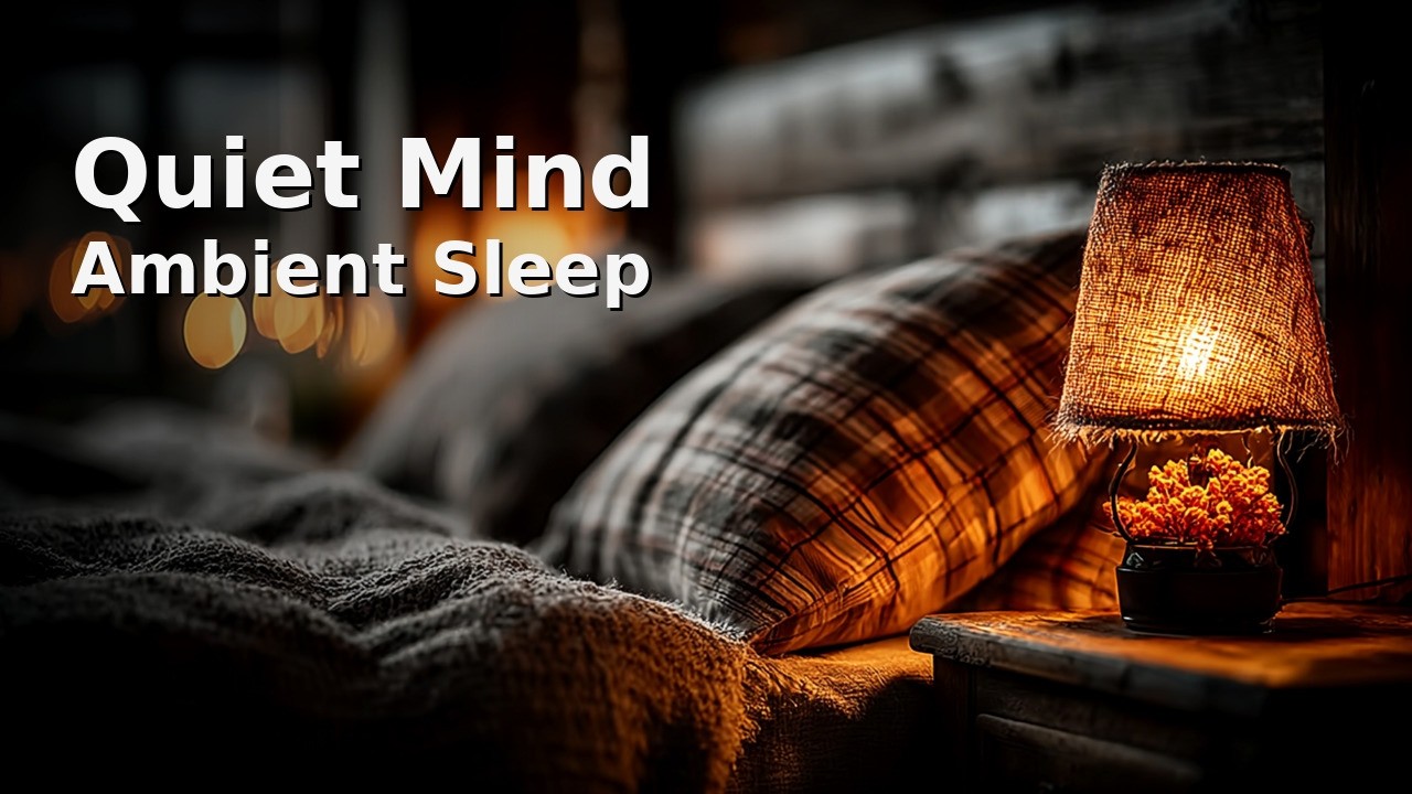 Quiet Mind — Sleep Ambient (Ambient Drone, Low Volume) | Dim Bedside Lamp