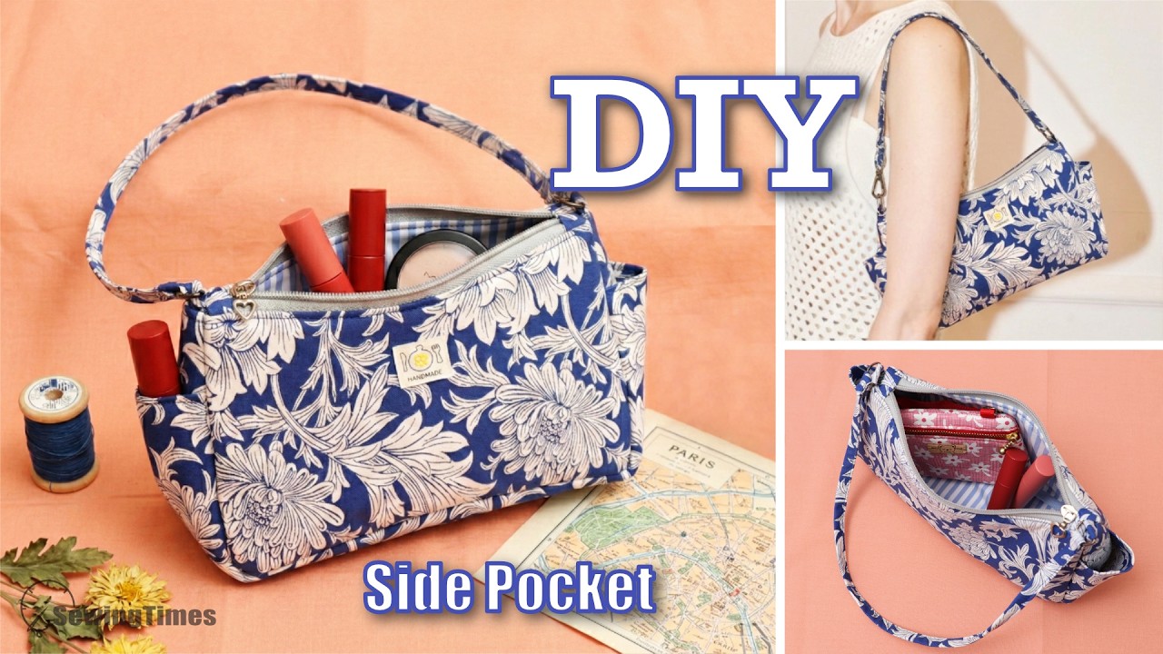 The Only Small Shoulder Bag You Need 💙 DIY Indigo Baguette Bag Tutorial