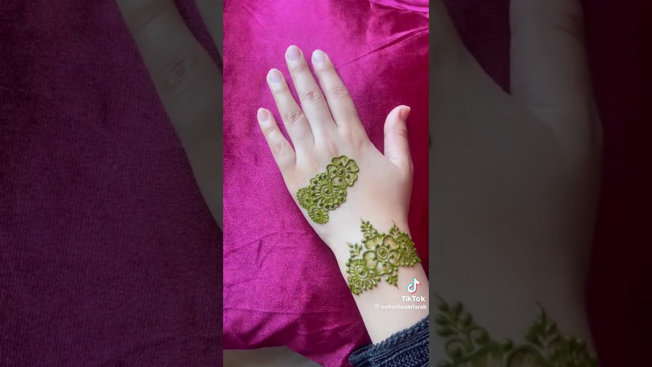 نقش الحناء  على ليد
