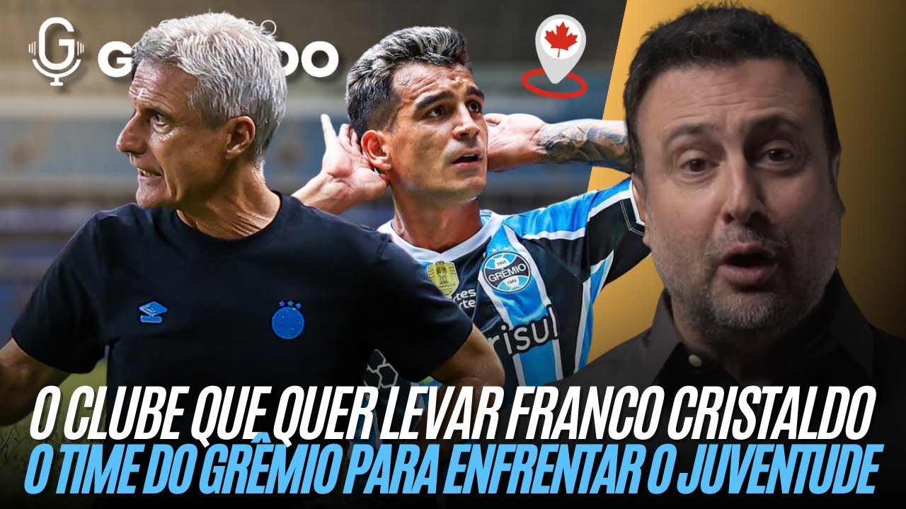 Direto de Caxias: Escalação do Gremio e o clube que pretende contratar Cristaldo