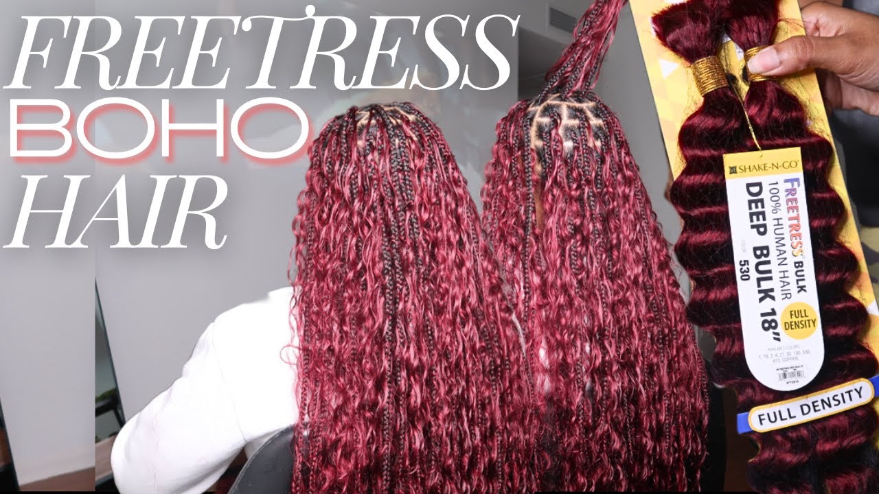 Волосы Freetress Boho. Цвет 530, легко подготавливается к окрашиванию.