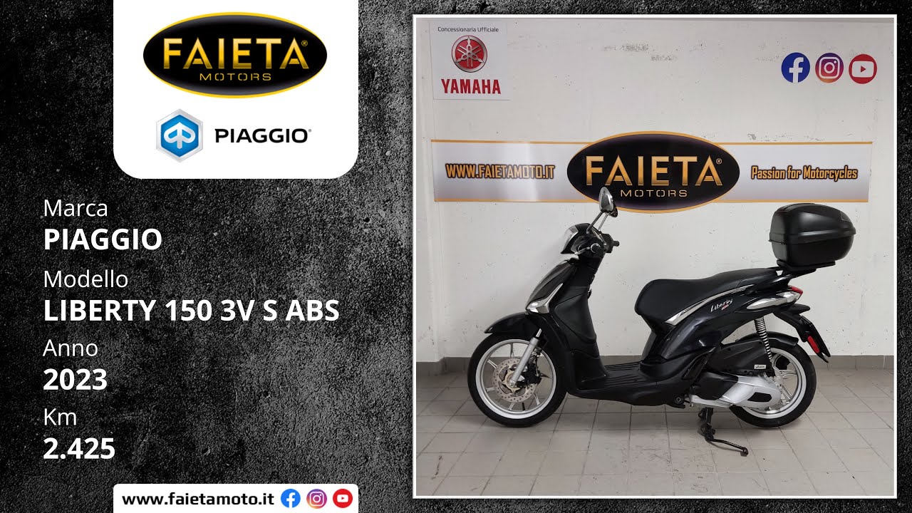Piaggio Liberty 150 3V S - 2023 | 2.425 Km | Faieta Motors Usato
