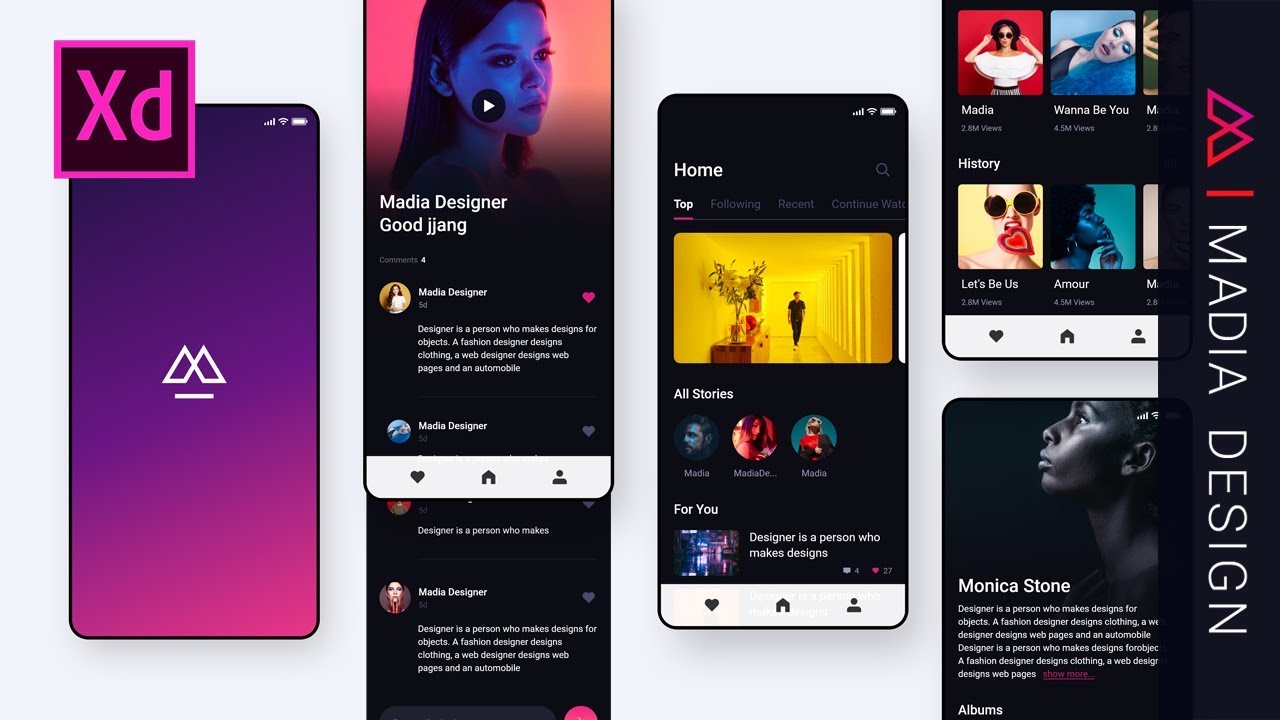 #04.모바일 SNS UIUX디자인[Adobe XD]