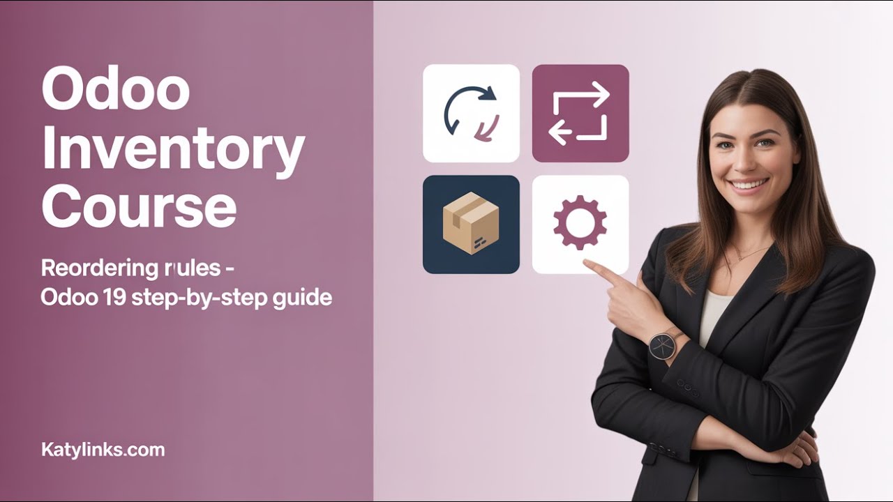 Odoo 19 Reordering Rules Tutorial | Automatic Purchase Orders & Manufacturing | Inventory Odoo