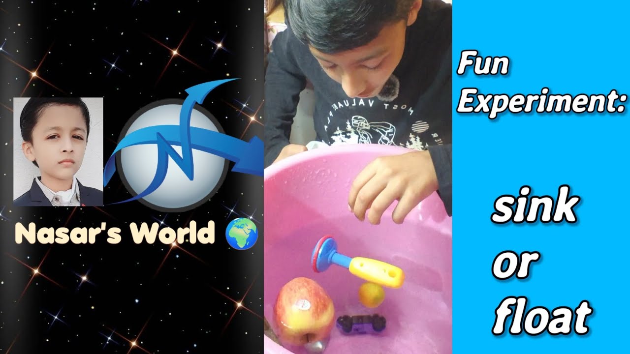 WILL IT SINK OR FLOAT? 🍎⚓️ Fun Science Experiment with Nasar’s World!