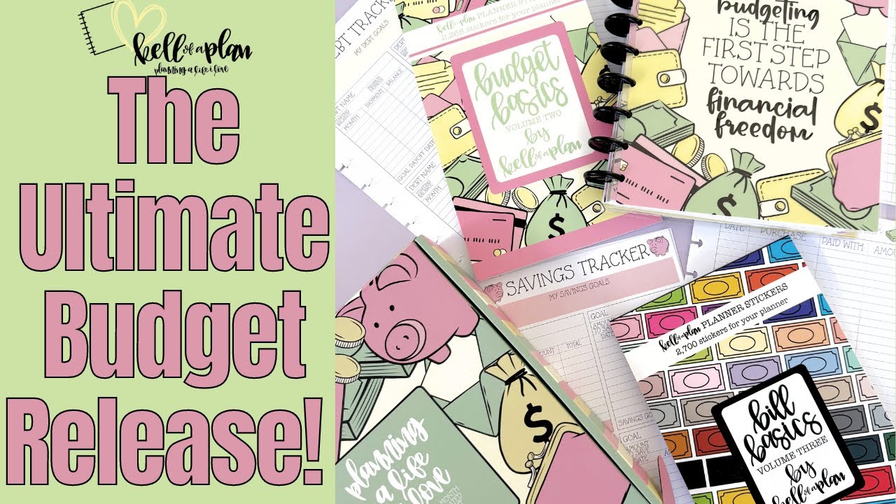 The Ultimate Budget Release from Kellofaplan | Undated Budget Planner & Budget Stickers!