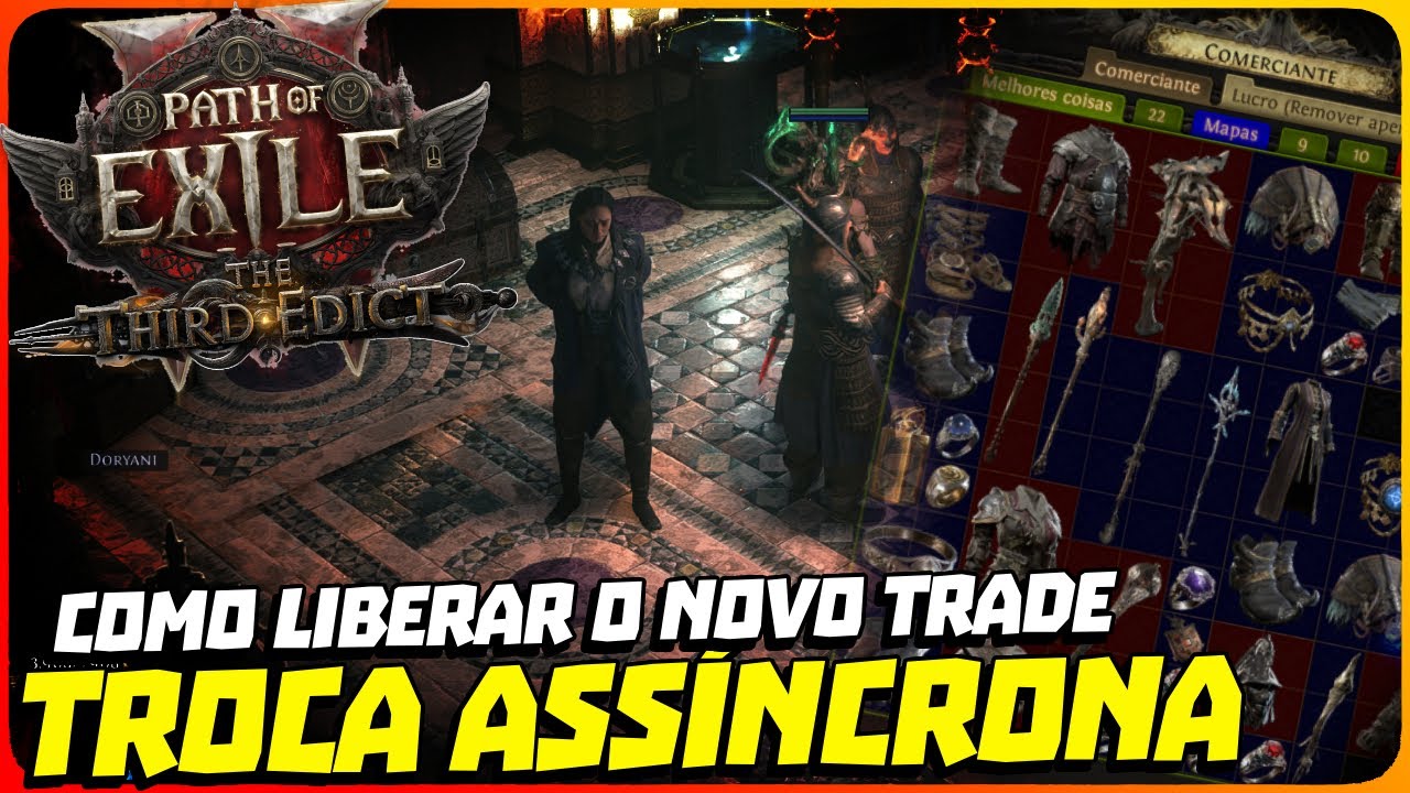 Guia f&aacute;cil do novo trade no Path of Exile 2 (Troca ass&iacute;ncrona, como conseguir, comprar/vender etc)