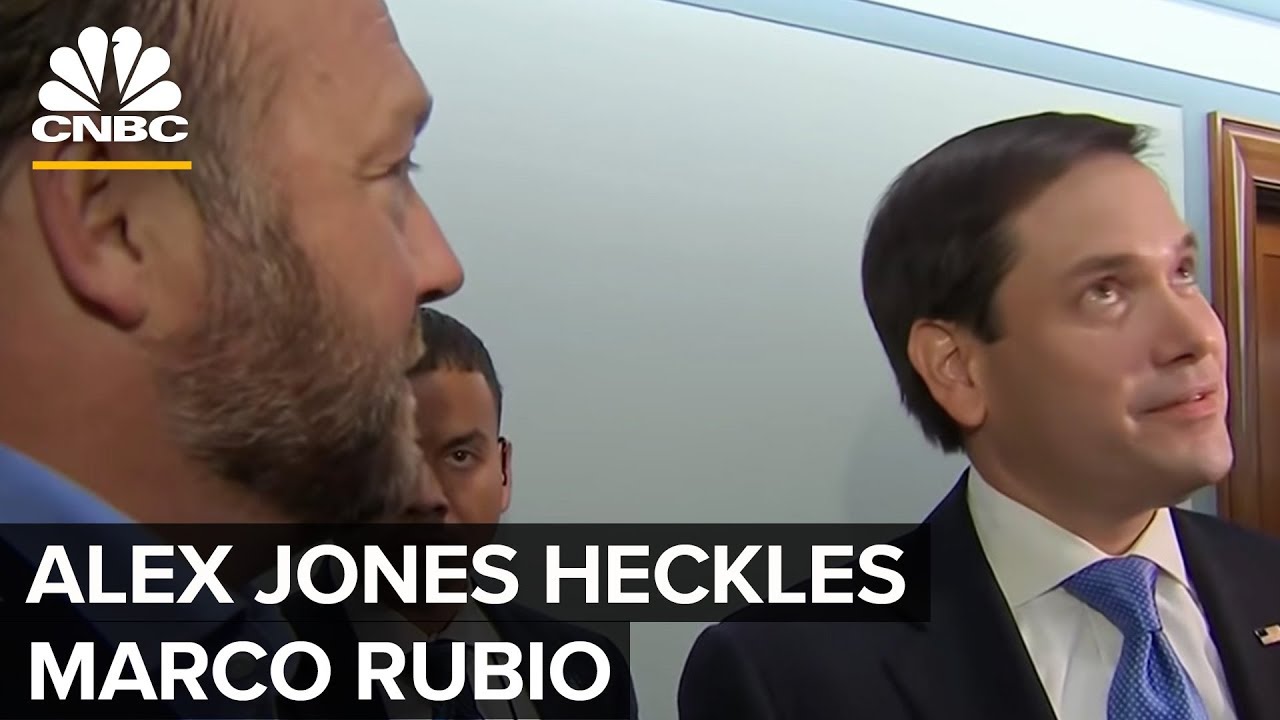 Alex Jones Heckles Marco Rubio During Interview