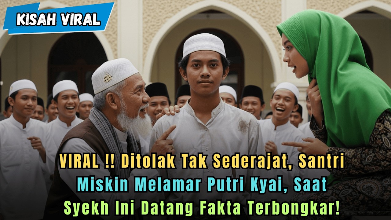 Ditolak Tak Sederajat, Santri Miskin Melamar Putri Kyai, Saat Syekh Ini Datang Fakta Terbongkar..