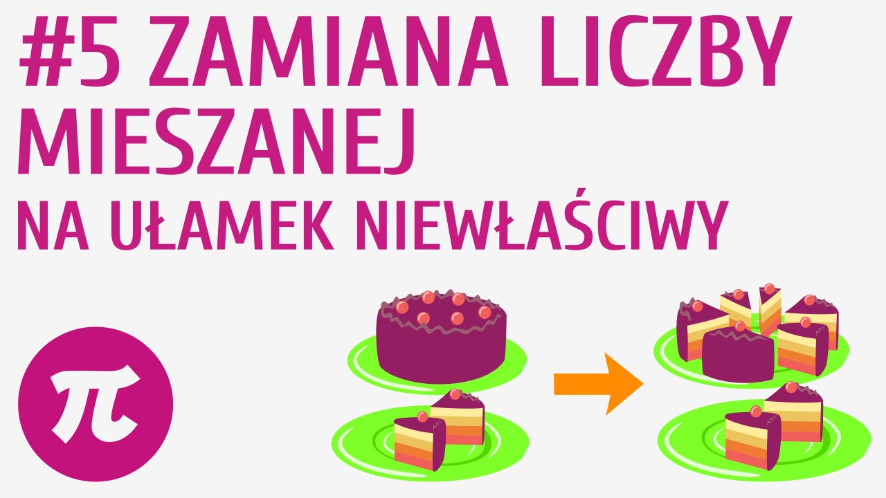 Zamiana liczby mieszanej na ułamek niewłaściwy #5 [ Ułamki zwykłe - wprowadzenie ]