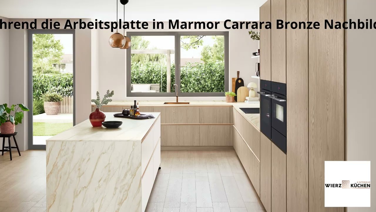 Nobilia Rheurdt Eiche Como & Carrara Bronze – Moderne Inselküche mit Herz  Wierz Küchen & Interieur