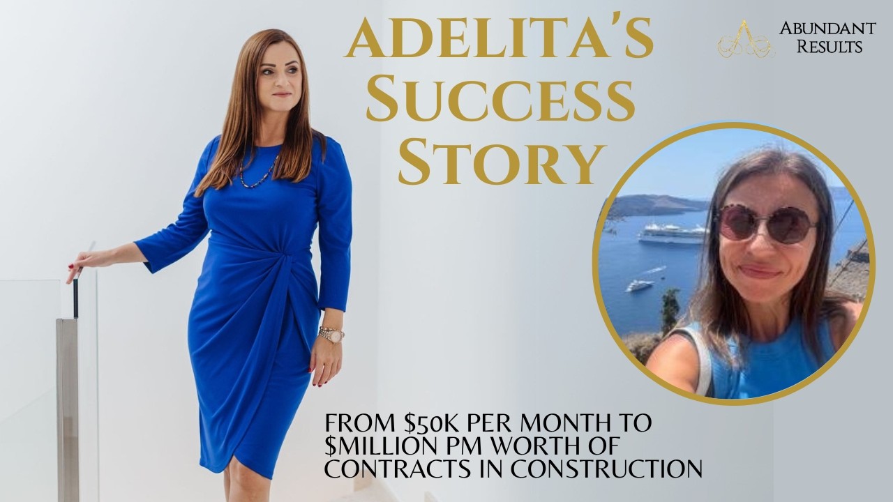 Adelita - from $50k to $1Million pm worth of contracts in construction