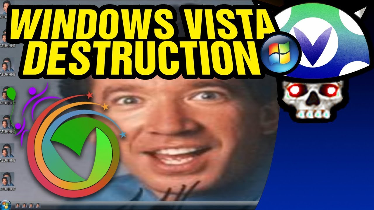 [Vinesauce] Joel - Windows Vista Destruction ( Post Charity 2017 Part 3 )