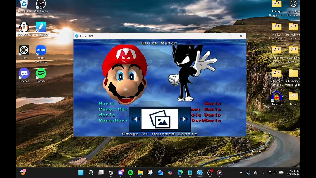 MUGEN: Mario vs Sonic #1 (Remake)