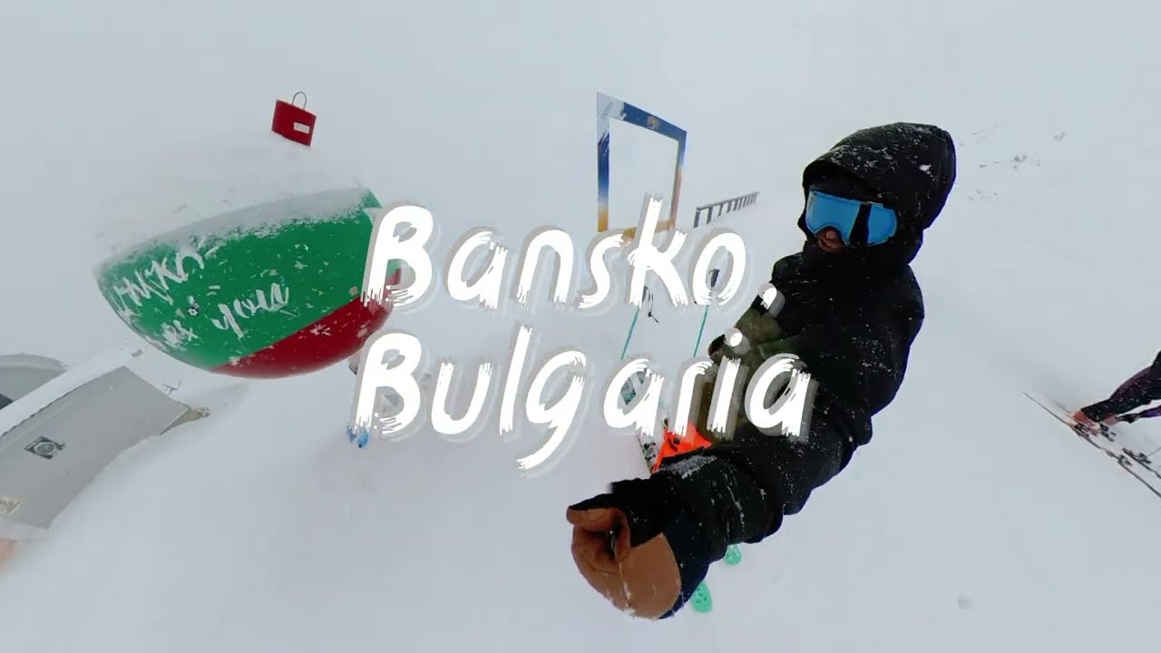 Snowy day in Bansko, Bulgaria || On-piste & Off-piste vibes || RIDING