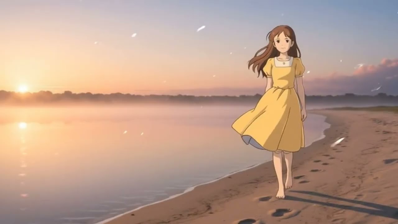 Clam Water#Quiet Mind# Ghibli #ASMR #ambience viral#vedio.