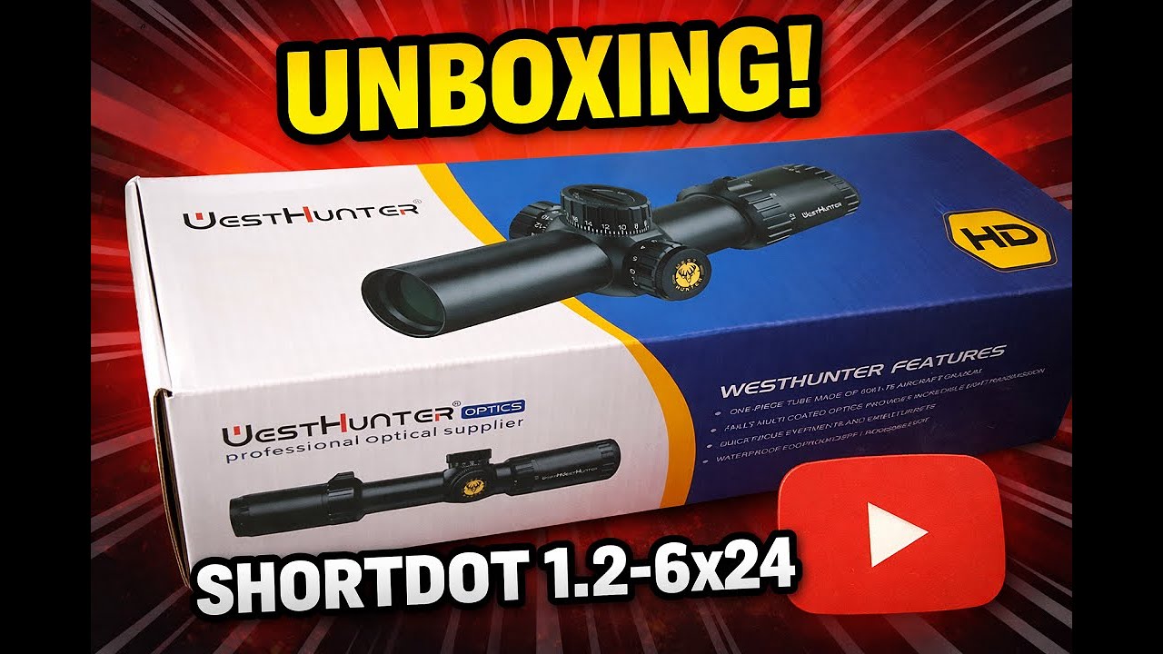 luneta shortdot 1.2x6x24 ffp da westhunter, Unboxing e review completo.