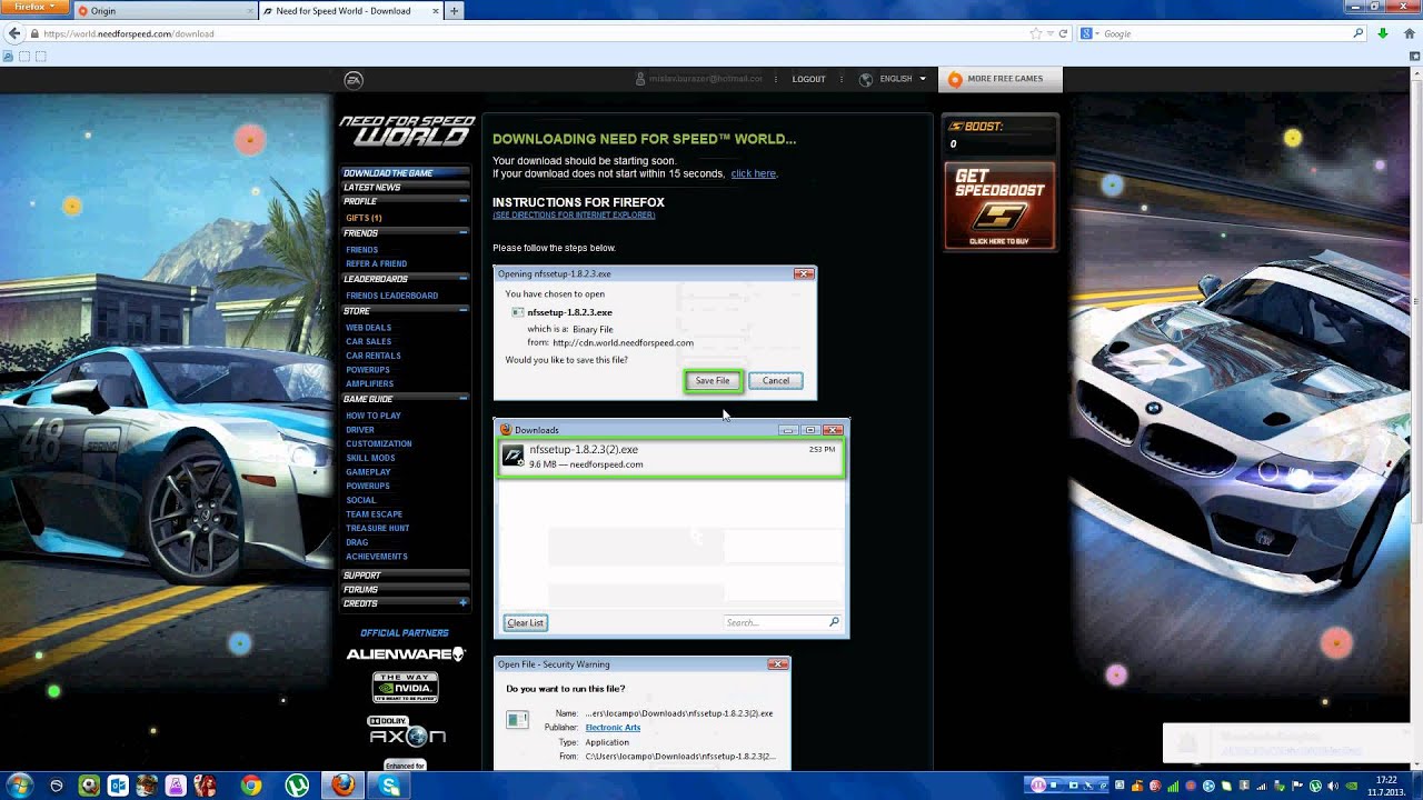 How to download NFS World HD.