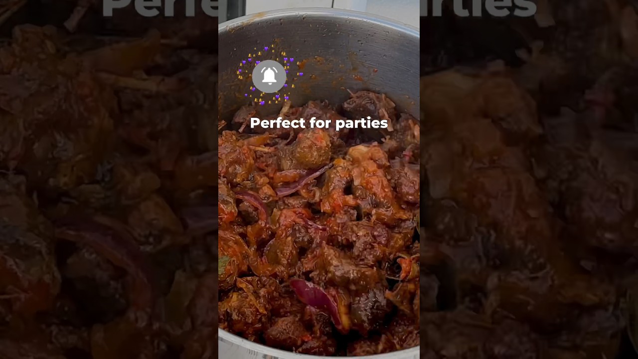 Stewed Turkey Meat for your Party #partyfoodideas #shortsfeed #stewedmeat