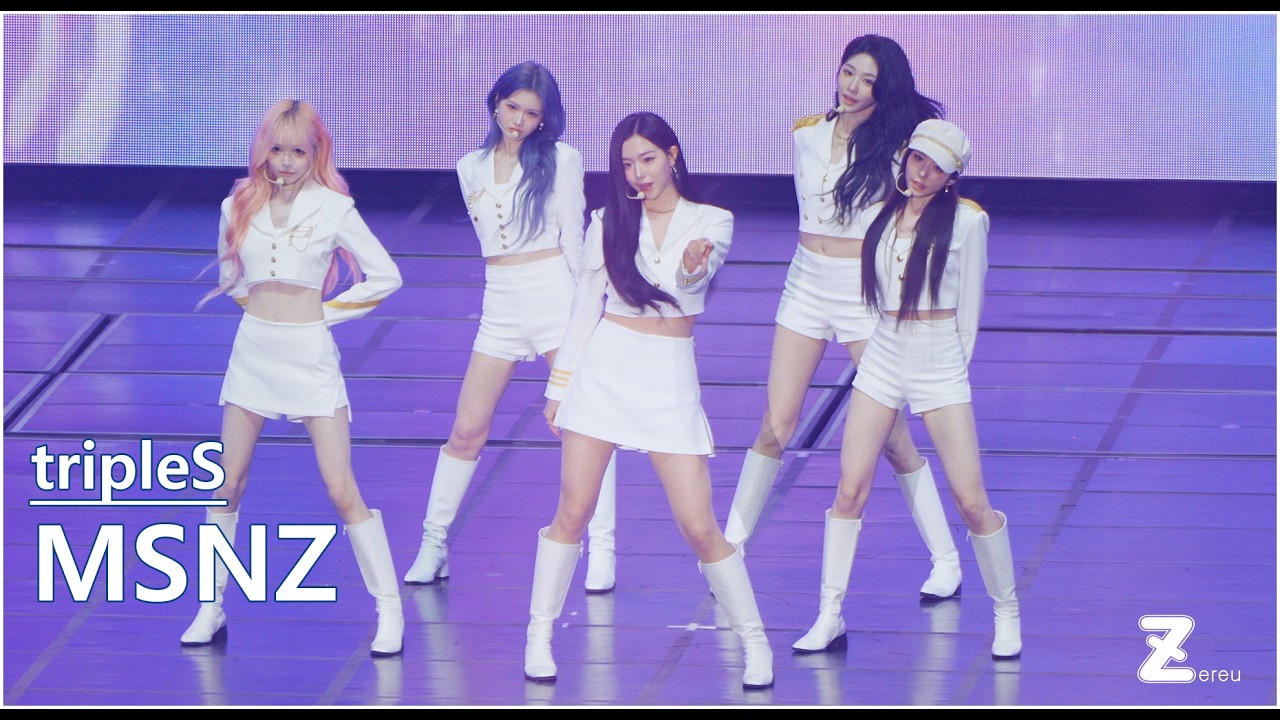 [4K] 260215 트리플에스 MSNZ - Bubble Gum Girl + Cameo Love + Q&A + Fly Up | 2025 한터뮤직어워드