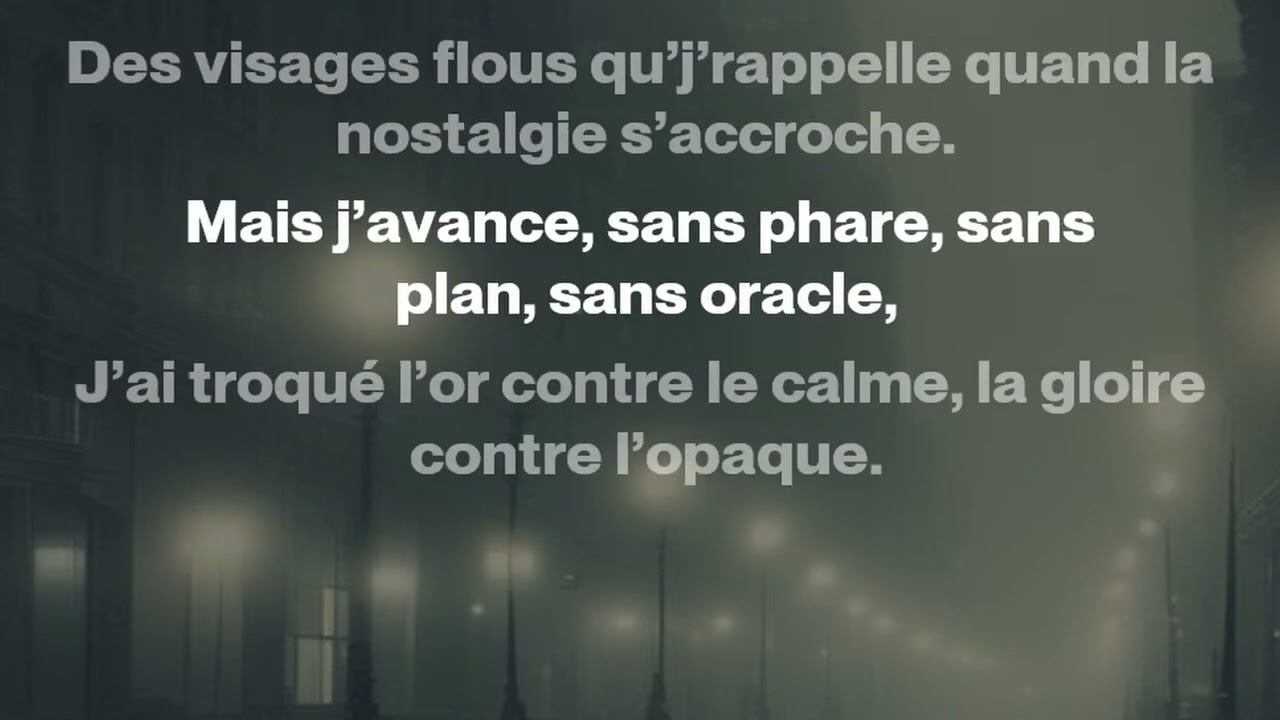 J&rsquo;roule dans la nuit, Charleroi derri&egrave;re moi (lyrics exclu)