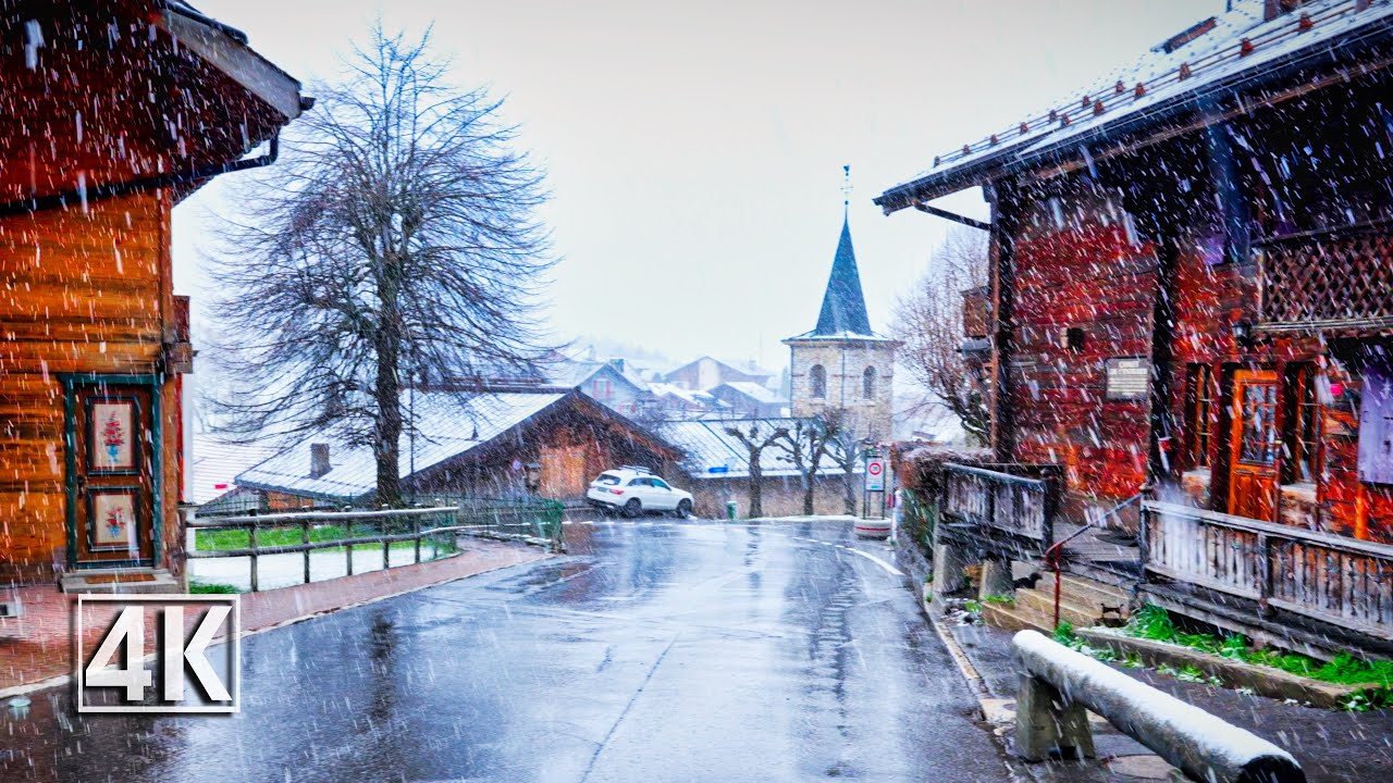 Switzerland 4K 🇨🇭 Laysin, walking in the rain, the 'oxygen of the Alps'