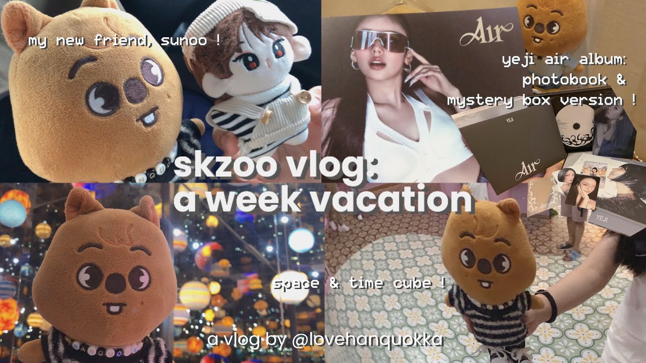 skzoo vlog 🩵: visited a museum, unboxing yeji air album, met a new friend, new skz-code, and more!