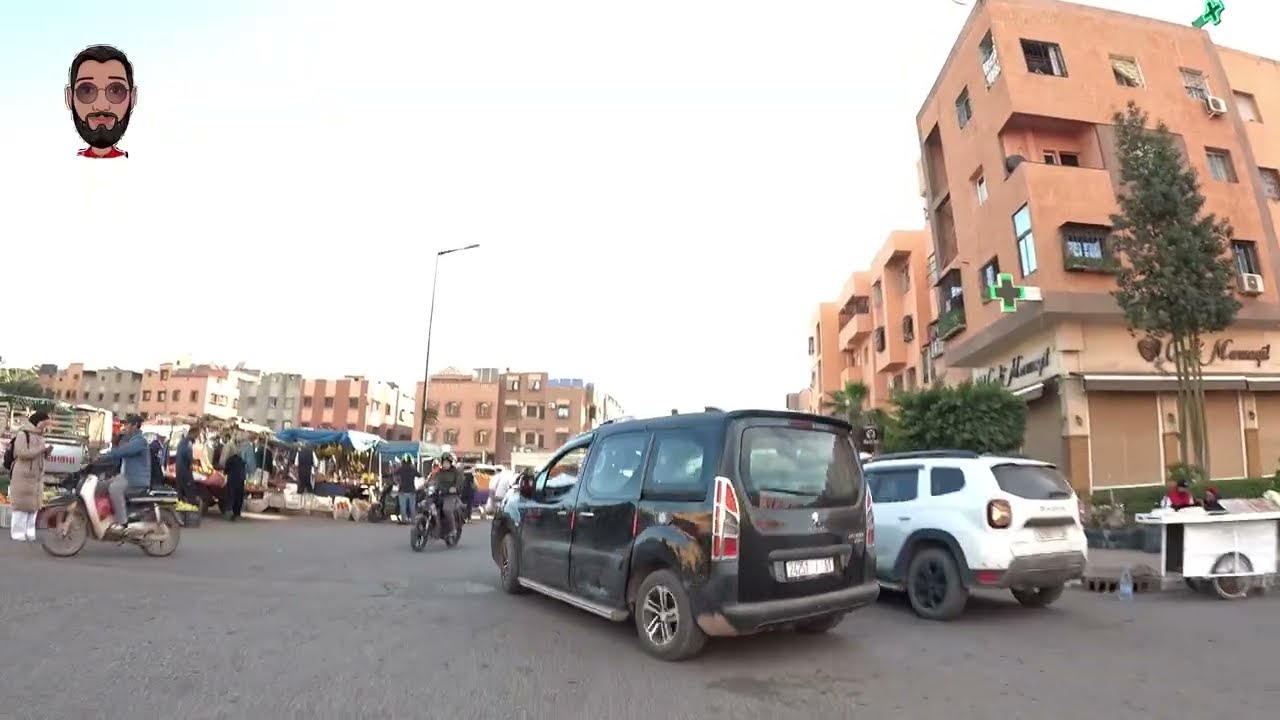 جولة رائعة بالدراجة الهوائية في شوارع المحاميد مراكش Marrakech 4K 🇲🇦