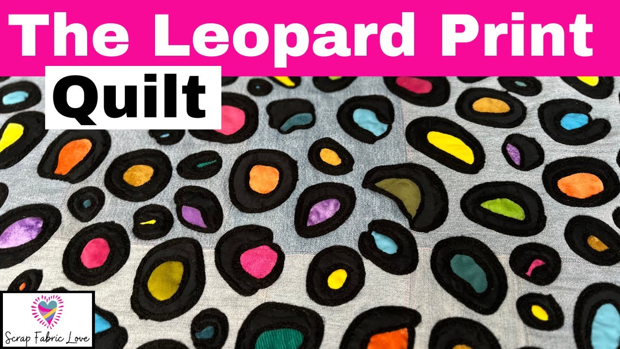 My Sustainable Leopard Print Quilt!