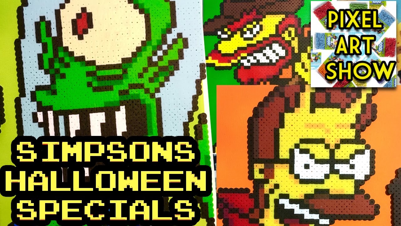 Perler Bead Simpsons: Halloween Specials - Pixel Art Show