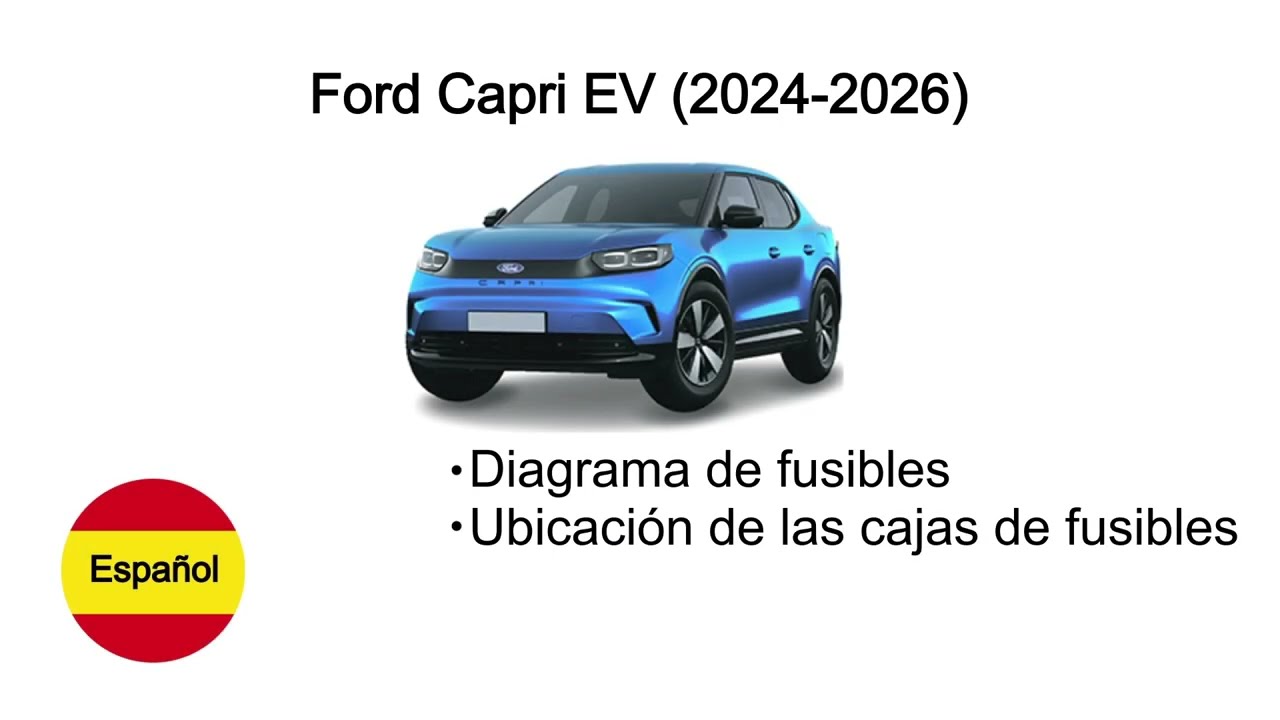 Diagrama de fusibles Ford Capri EV (2024-2026)