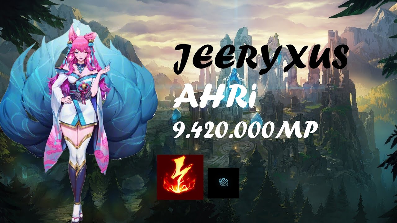 Ahri Montage - Jeeryxus 9.420.000 Mastery Point Best Ahri Plays 2021.