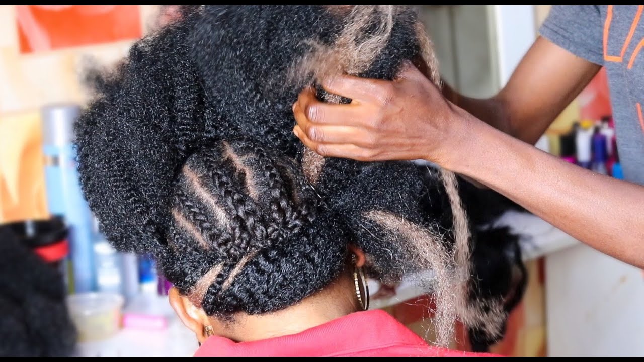 PROTECTIVE UPDO FOR BOTH NATURAL AND RELAX HAIR / BEAUTIFUL ROLL, TUCK & PIN