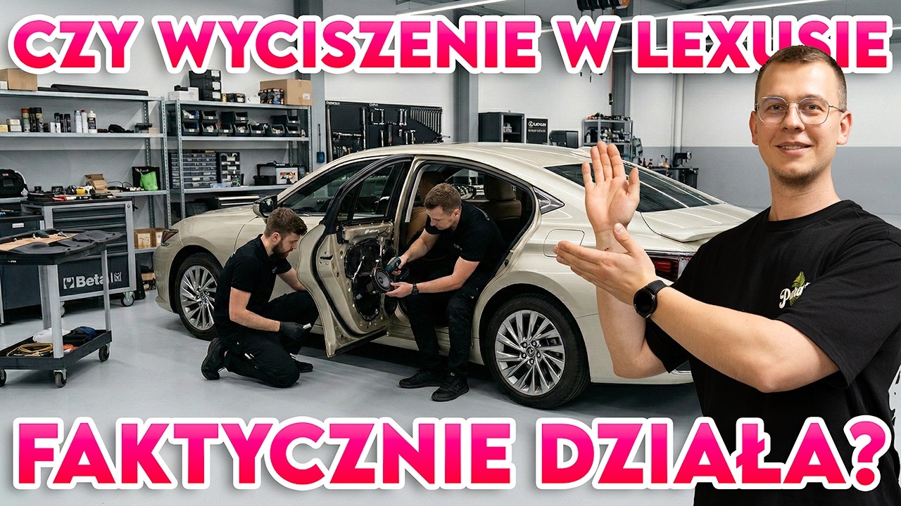CZY LEXUS Z SALONU JEST DOBRZE WYCISZONY? Czy system ANC w Lexusie wystarczy? Test wygłuszenia!