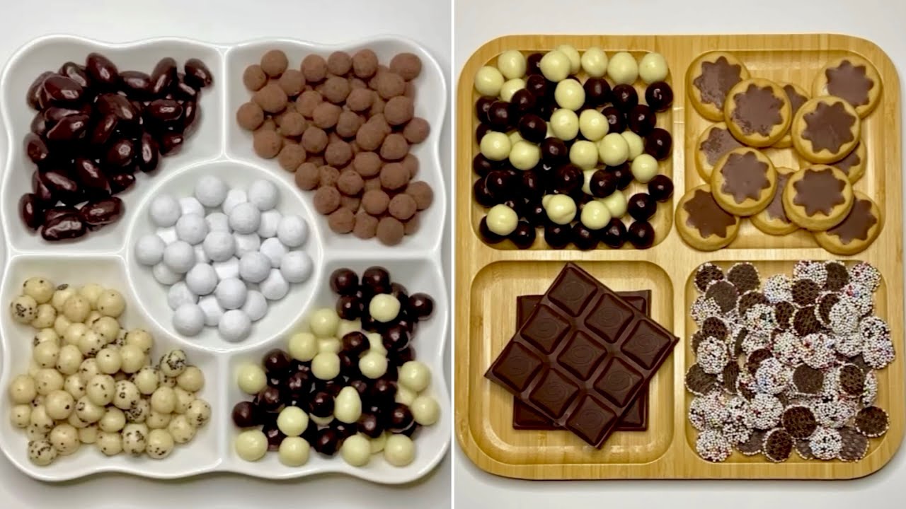 Sweet Platter ASMR Compilation &bull; Filling platter with candy &bull; Satisfying &bull; Calming &bull; Relaxing Sounds