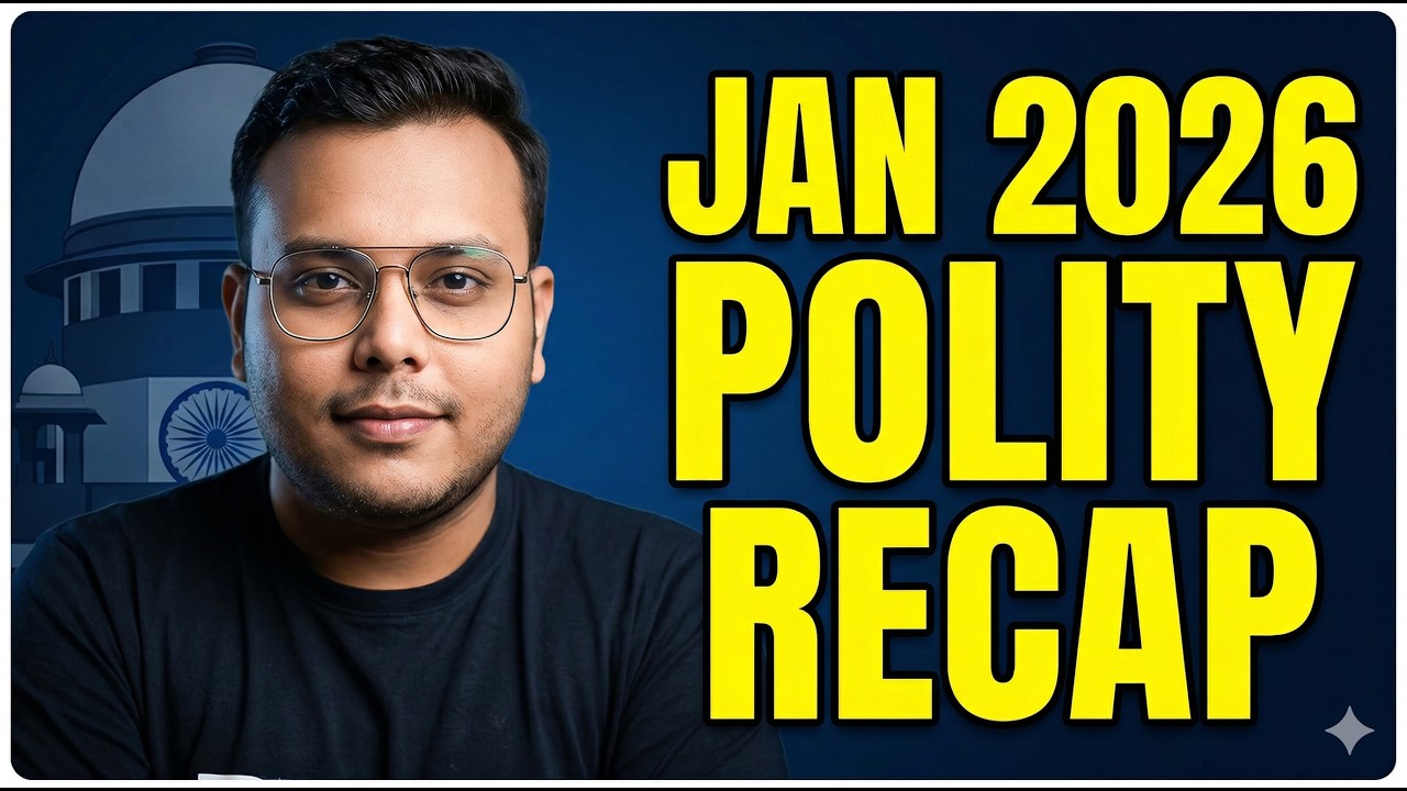 January 2026 Polity Current Affairs in Hindi | UPSC Prelims & Mains | 1 Hour Masterclass