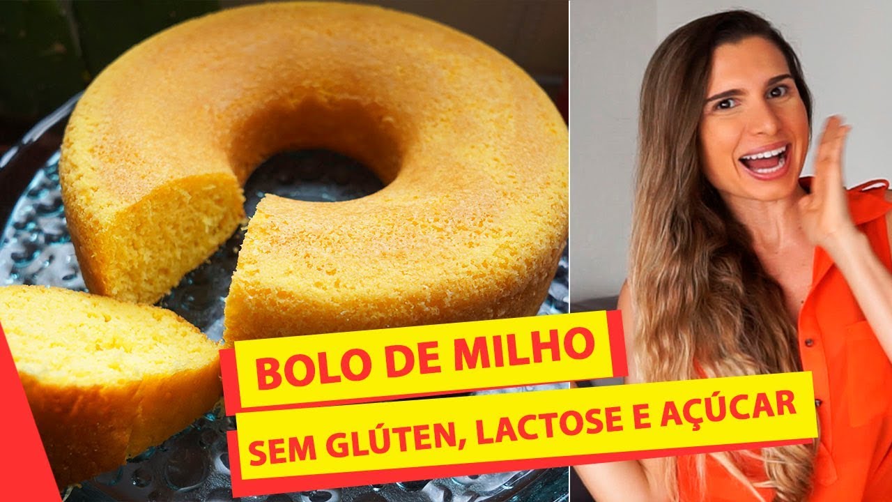 BOLO DE MILHO SEM GLÚTEN, SEM LACTOSE E SEM AÇÚCAR PARA COMER JUNTOS E SHALLOW NOW / Receitas fit