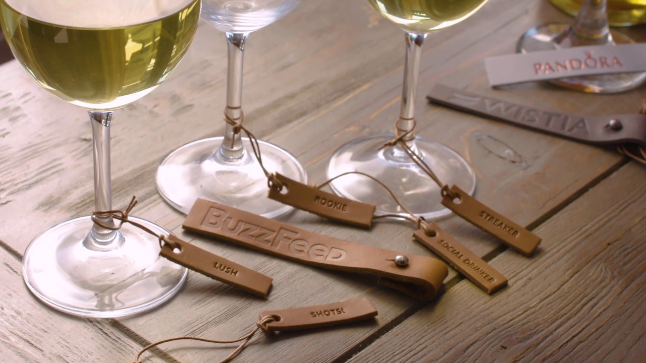 SnugZ USA: Barrique Leather Wine Glass Charms (Set Of 6)