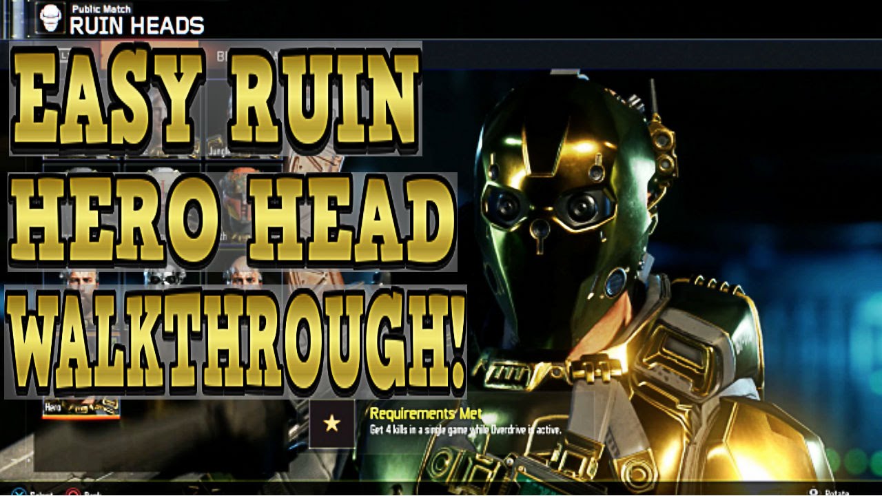 BLACK OPS 3 | RUIN HERO HEAD FAST! | HERO CHALLENGES WALKTHROUGHS | EPISODE 2