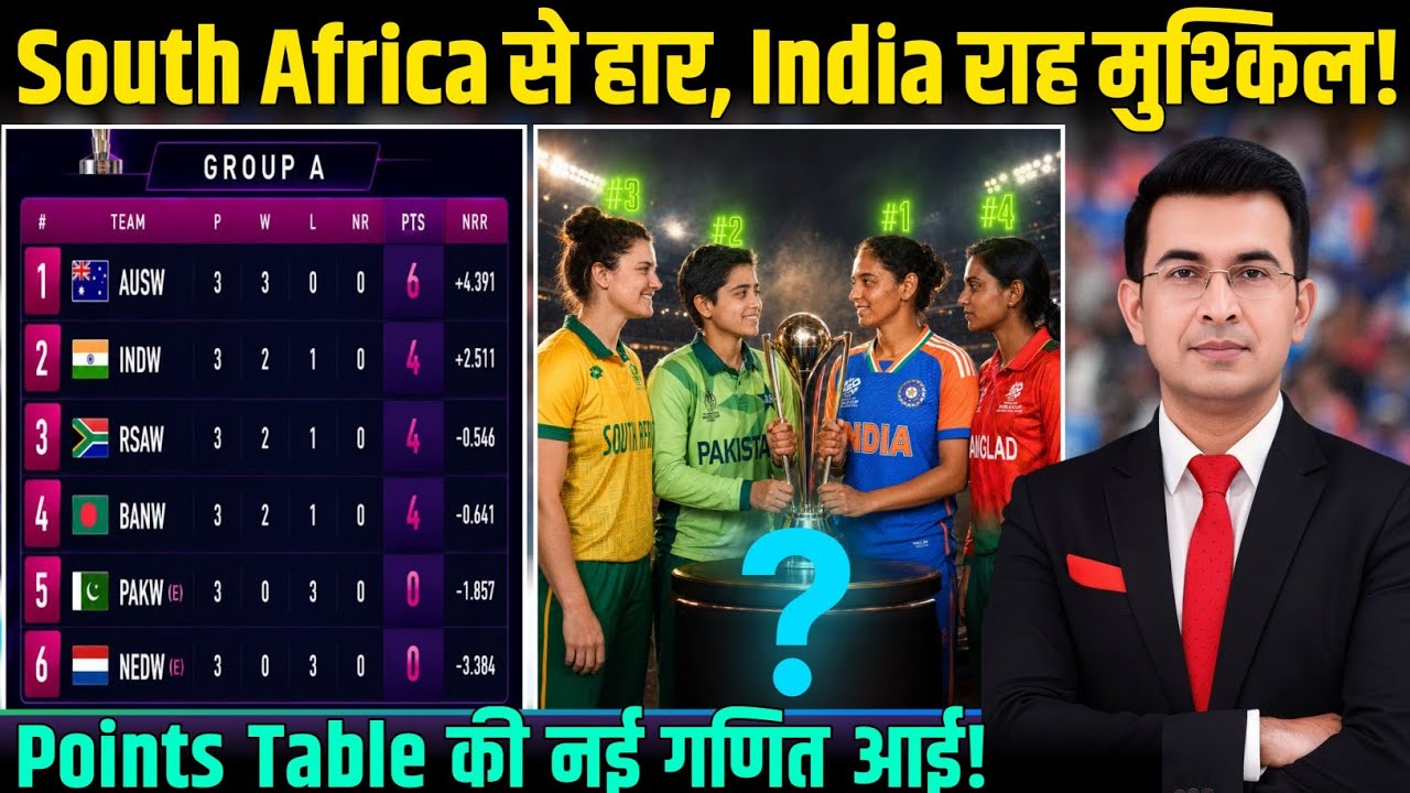 India Women Semifinal Scenario! South Africa से हार के बाद कैसे पहुंचेगा India Final-4 में? WC 2026