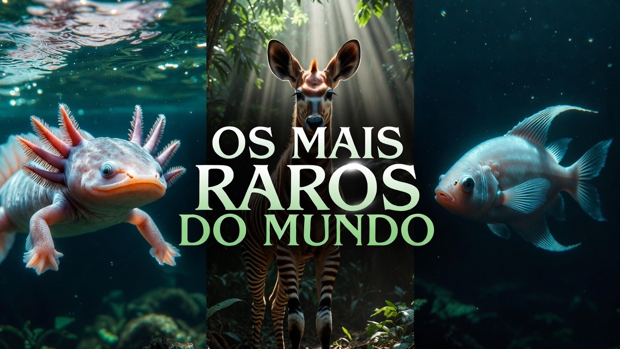 Os animais mais raros do mundo já vistos na natureza!!😱