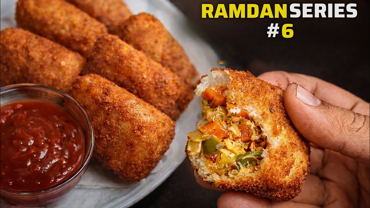Crispy Chicken & Veg Pocket | Ramadan special Chinese chicken pocket 