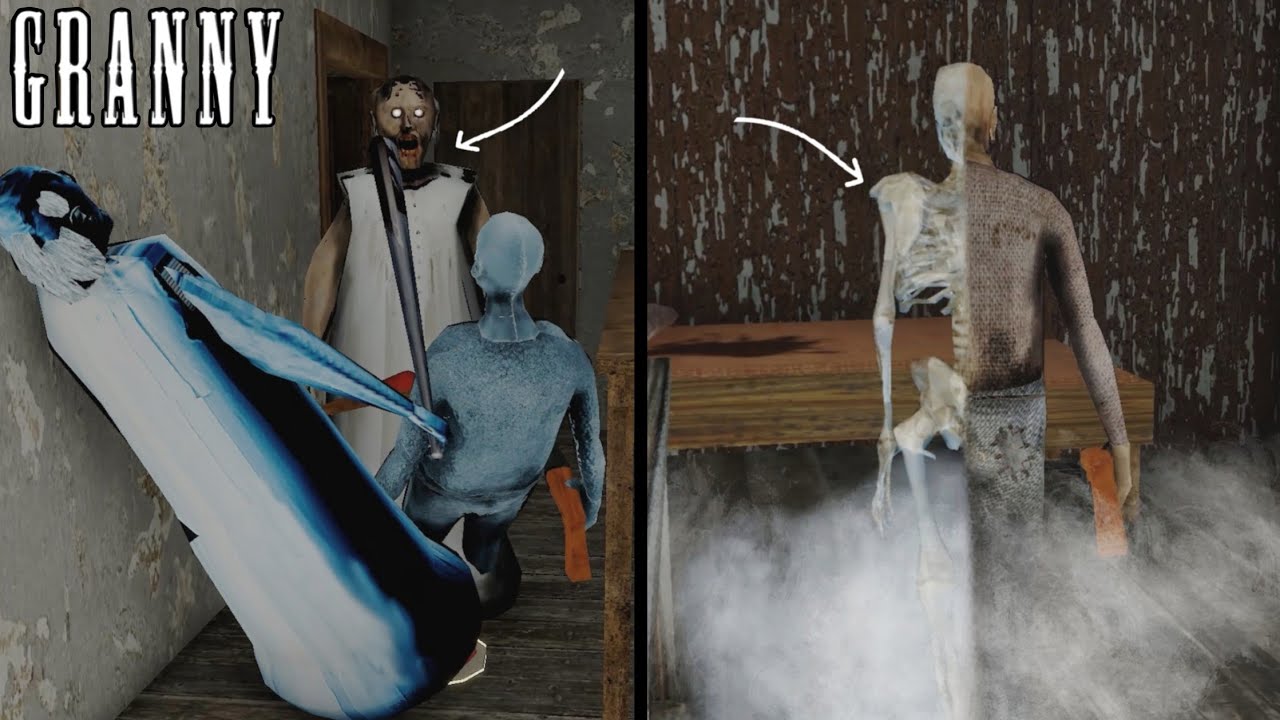Skeleton can magically turn into Granny and Grandpa in Granny 1.9 XIC Remake