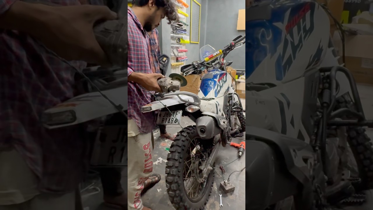 How I Modified My XPulse 200 Tail Like a Dirt Bike🛠️ #xpulse200 #modified #dirtbike #bike #xpulse