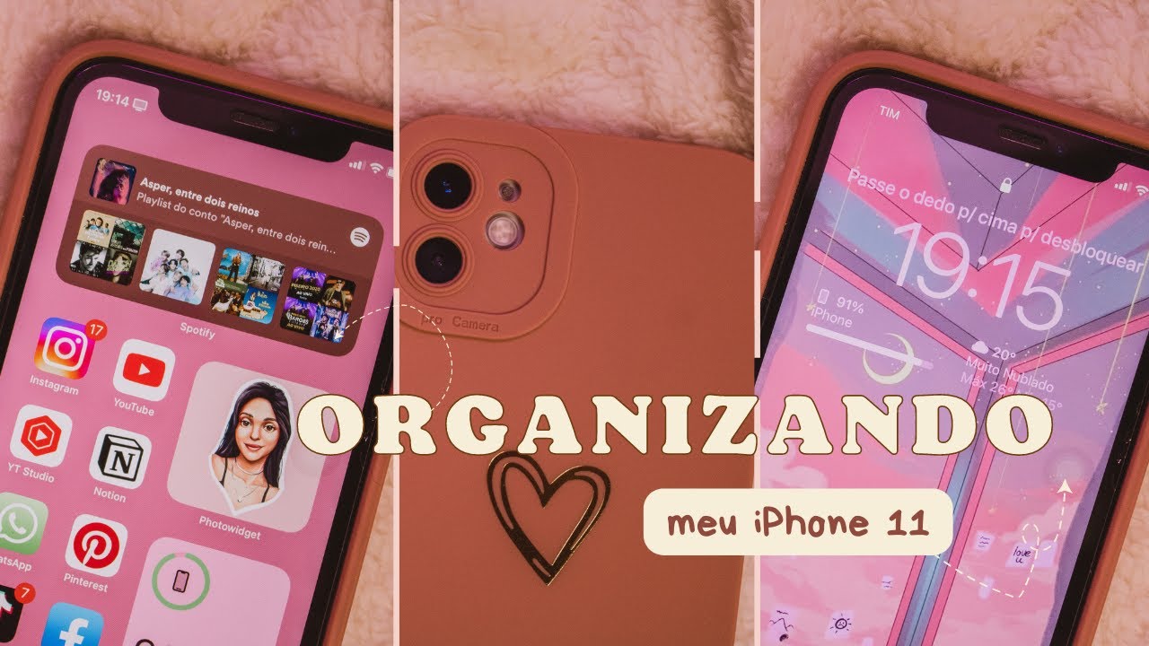 ORGANIZANDO MEU CELULAR *iPhone 11 | Apps & capinha da SHEIN ✨📱