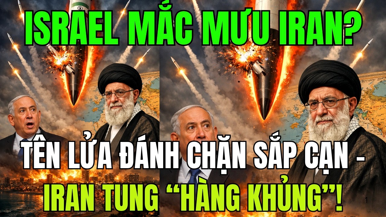 Israel Mắc Mưu Iran? Tên Lửa Đánh Chặn Sắp Cạn – Iran Tung “Hàng Khủng”!
